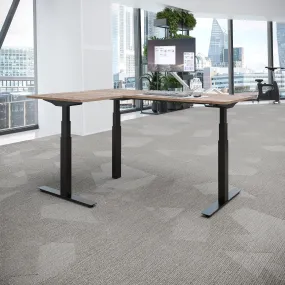 ACTIVE 3  Dual Motor Electric L-Shape Corner Standing Desk 160x160x 80x60cm