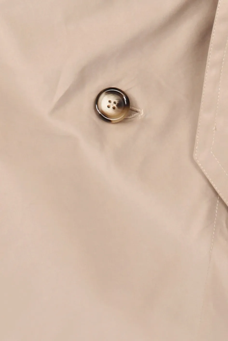 Beige Cotton Trench Skirt  Timeless & Structured Design