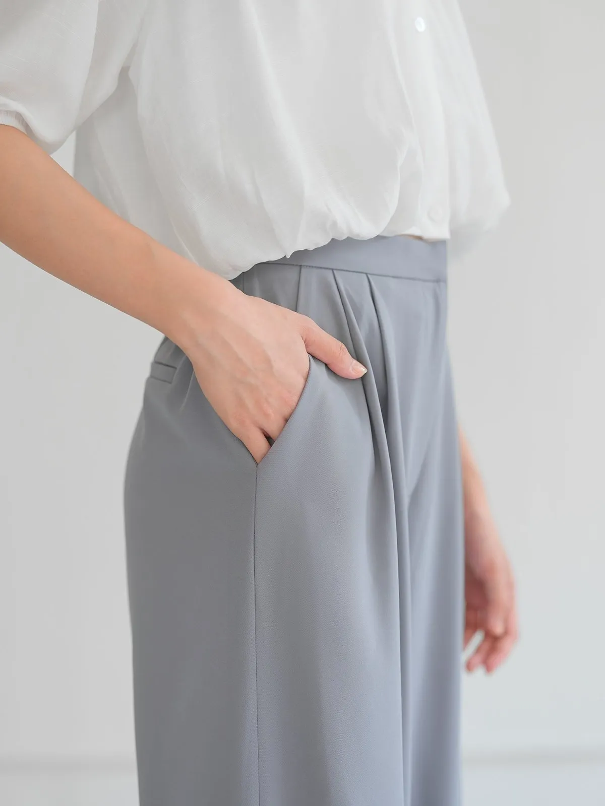 Brooklyn Comfy Wide Leg Trousers (Long/ Short ver.)