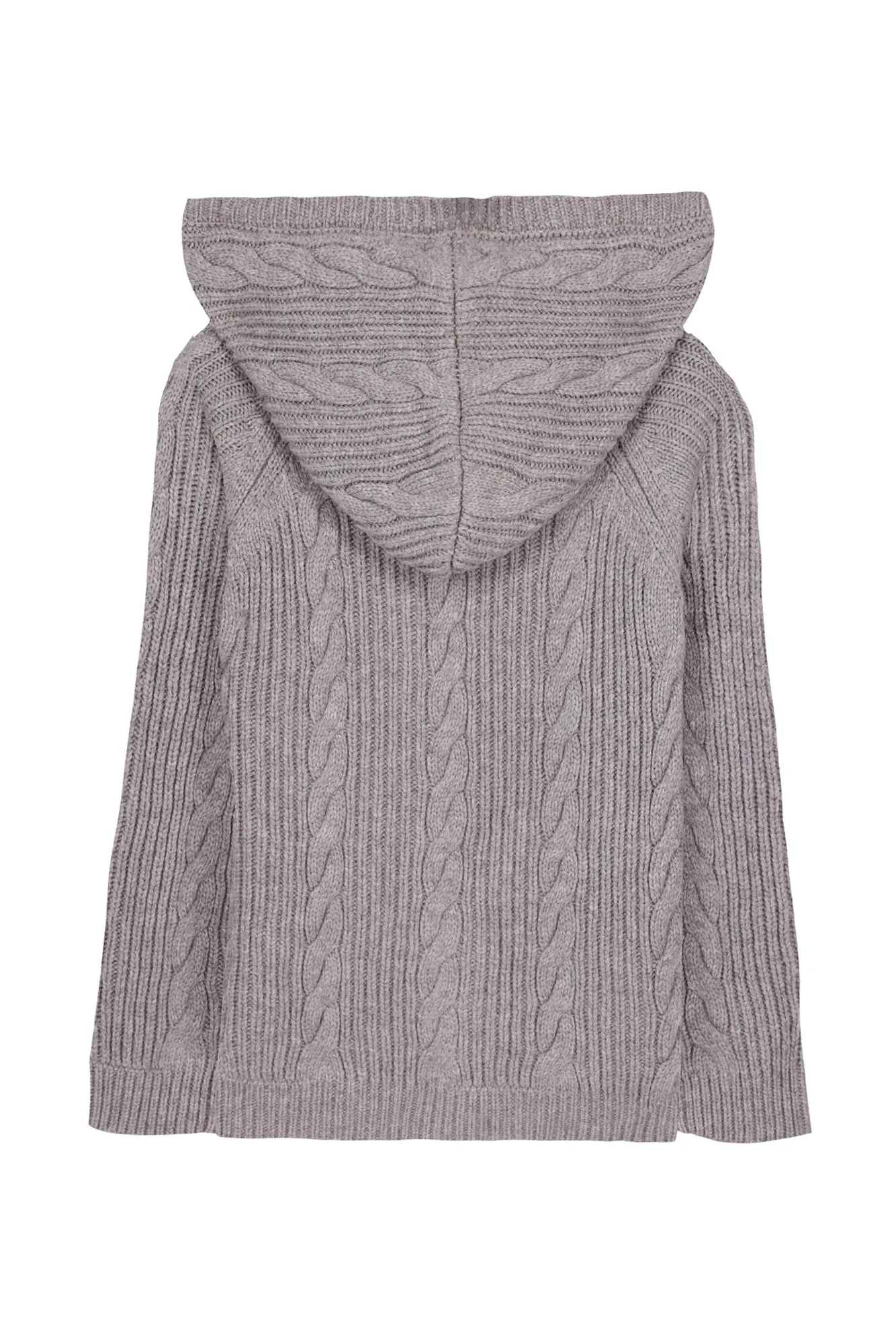 Cardigan - Grey Twisted Knit