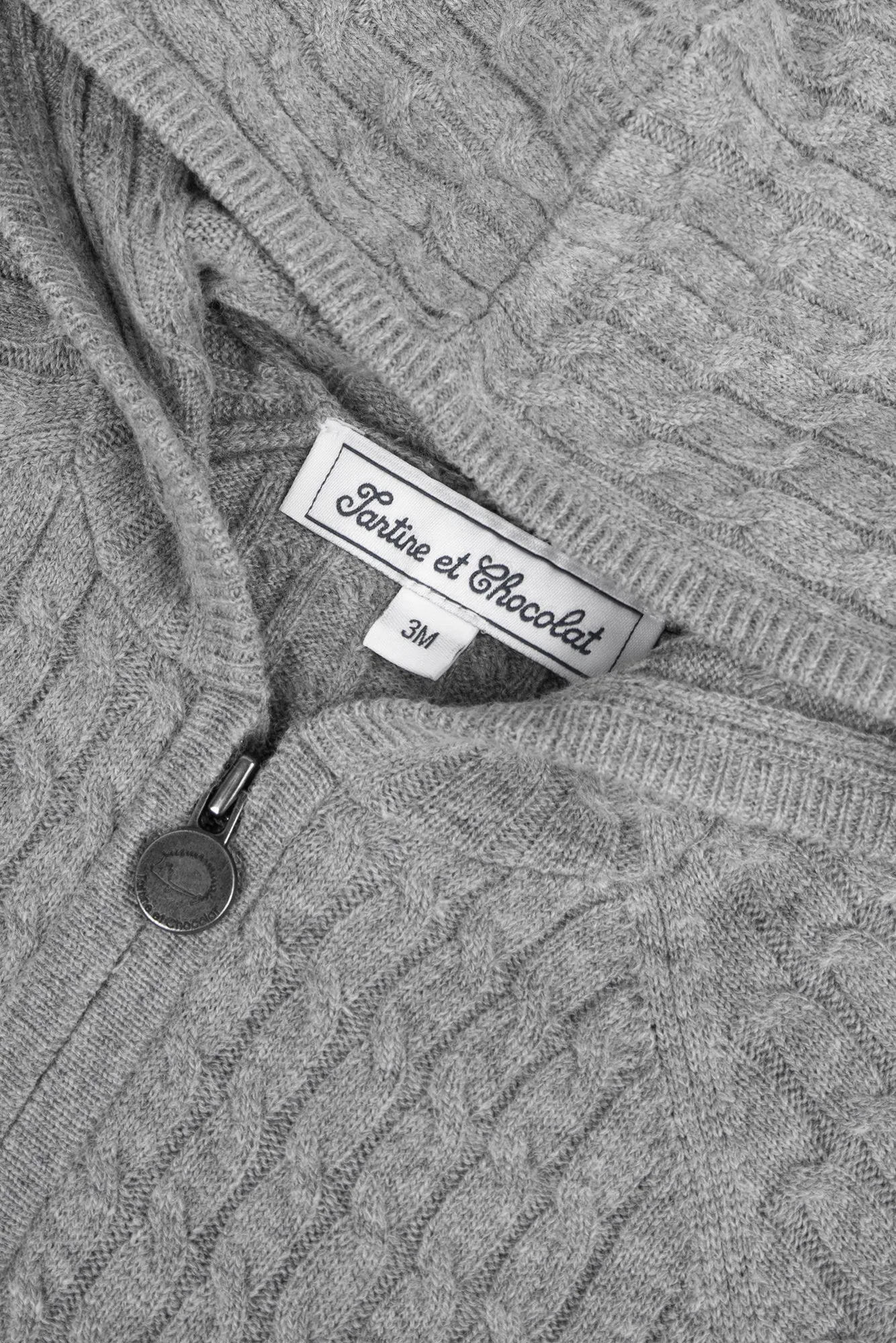 Cardigan - Grey Twisted Knit