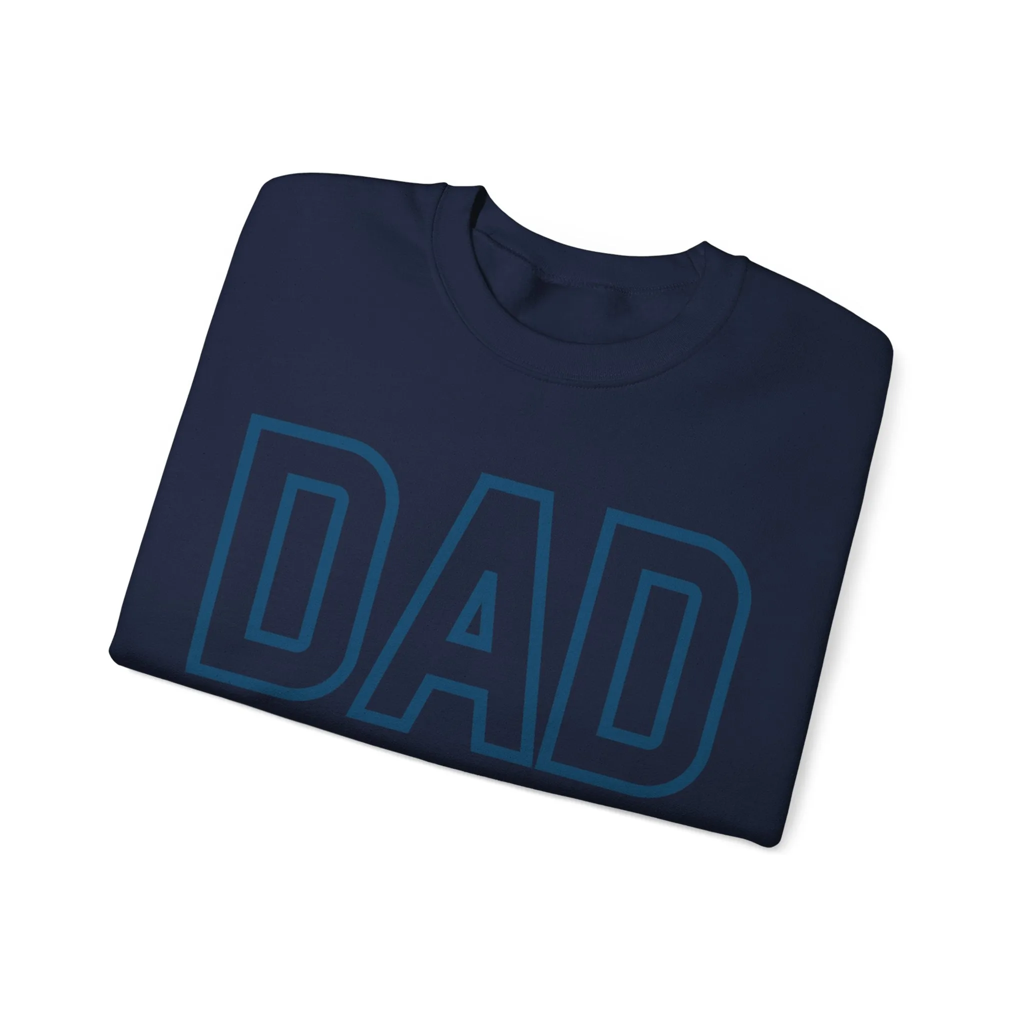 DAD Oversized Pullover Crewneck Sweatshirt, Gifts for Dad, Baby Shower Gifts, Neon Green on Hunter Green, Father's Day Gift, Dad to be