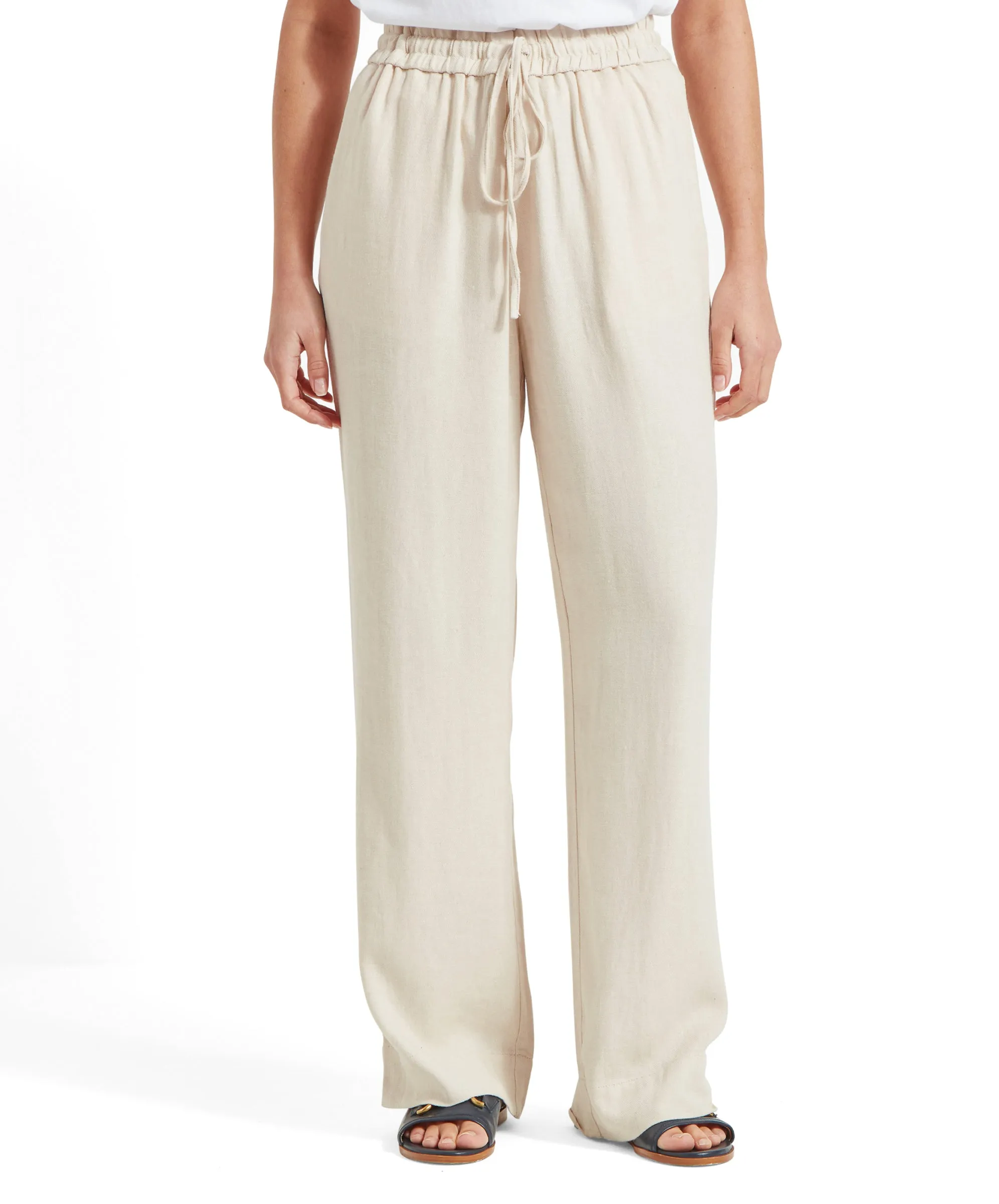 Daphne Linen Trousers - Oat