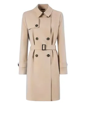 Double Breasted Trench Coat - Sand
