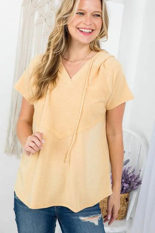 E Luna Solid Terry Sweatshirts