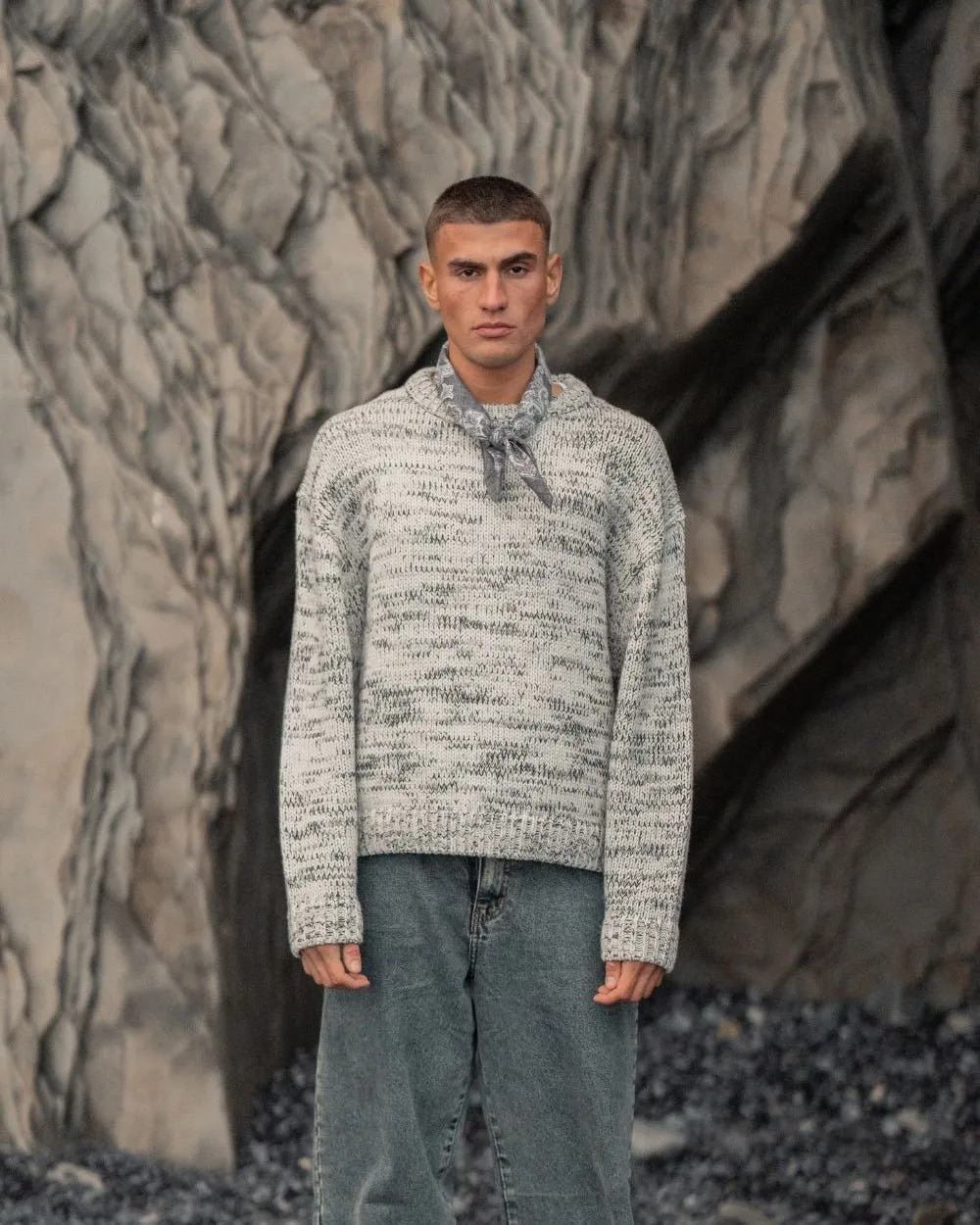 Heavy Knit Structured Grey