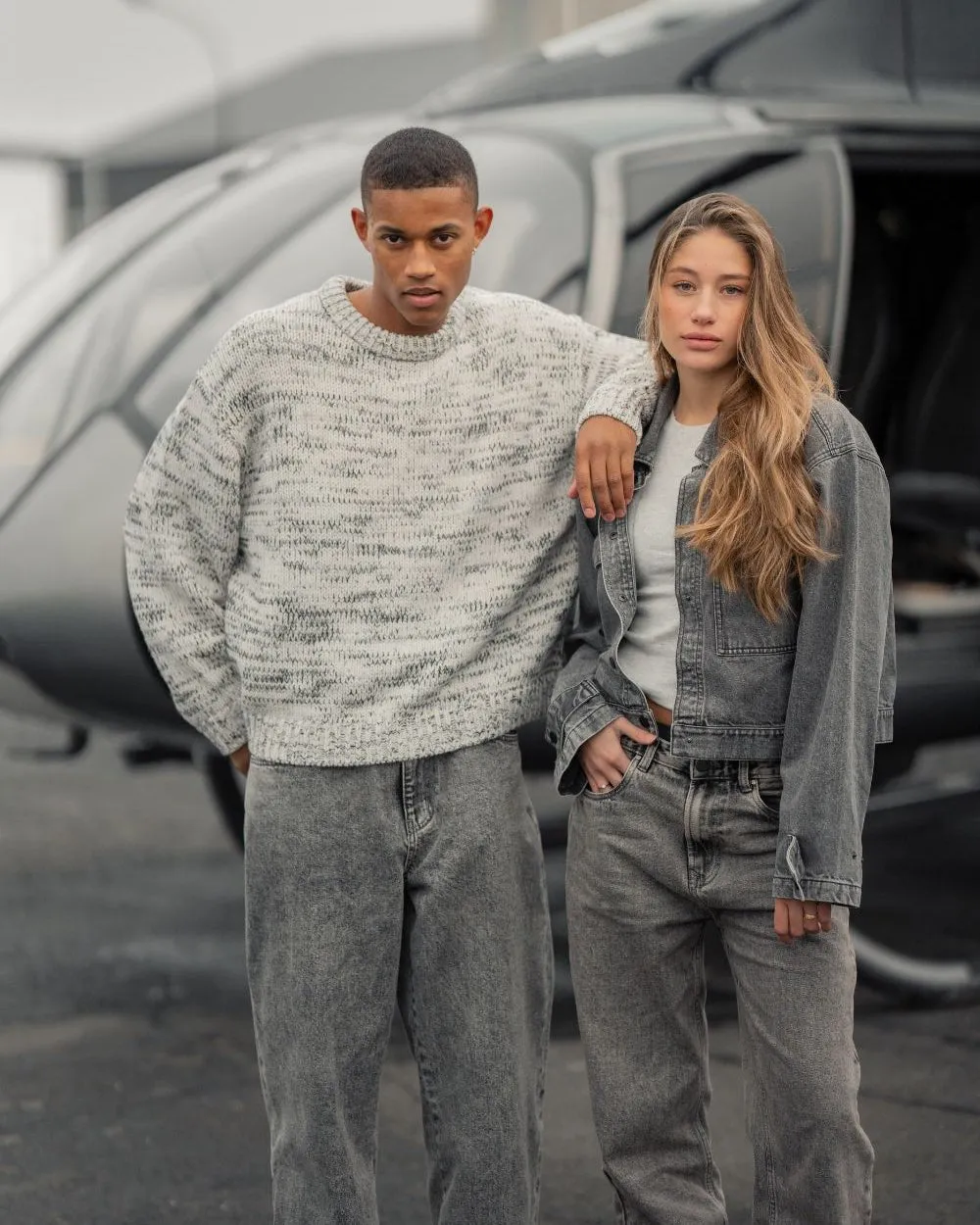Heavy Knit Structured Grey