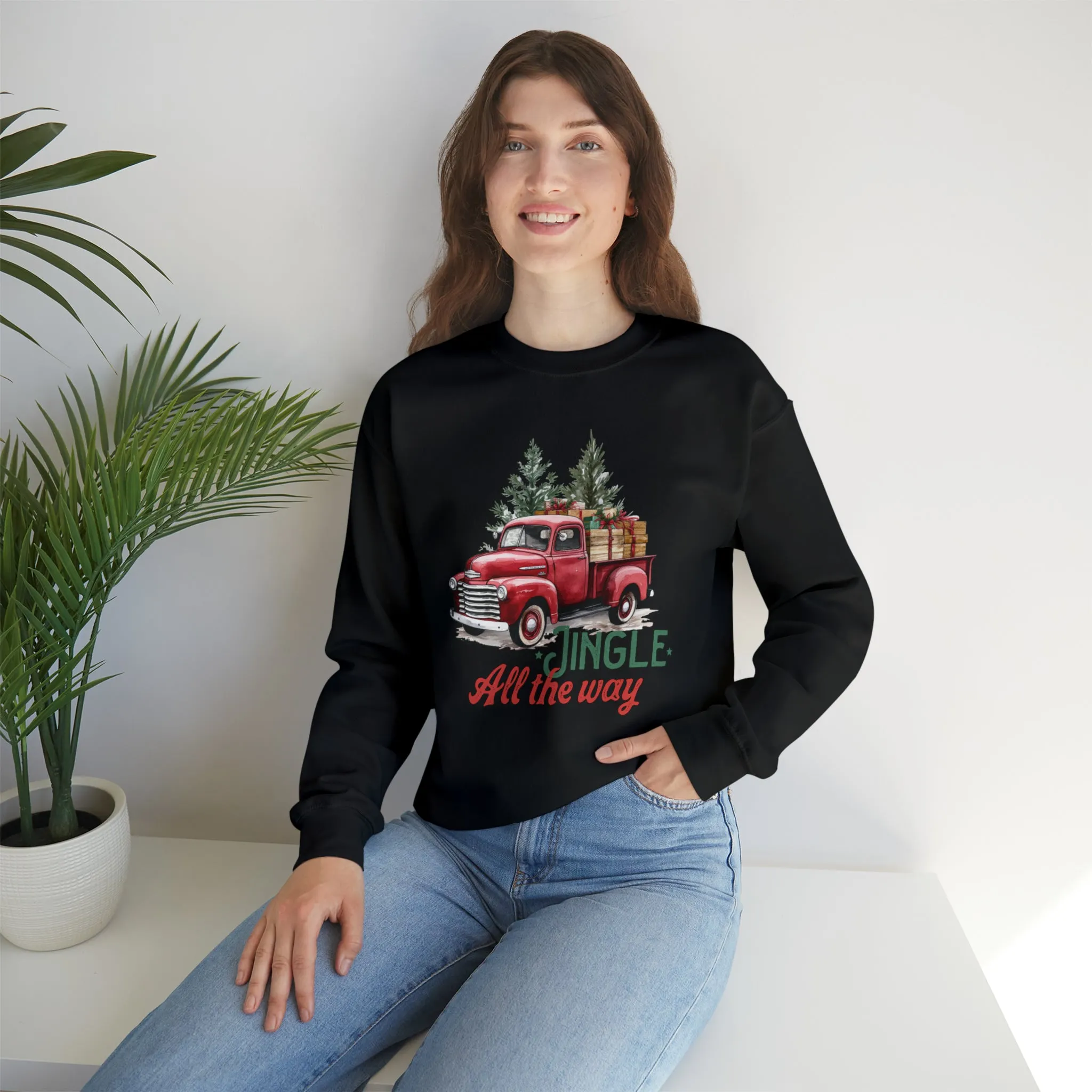 Jingle All The Way | Christmas Crewneck Sweatshirt