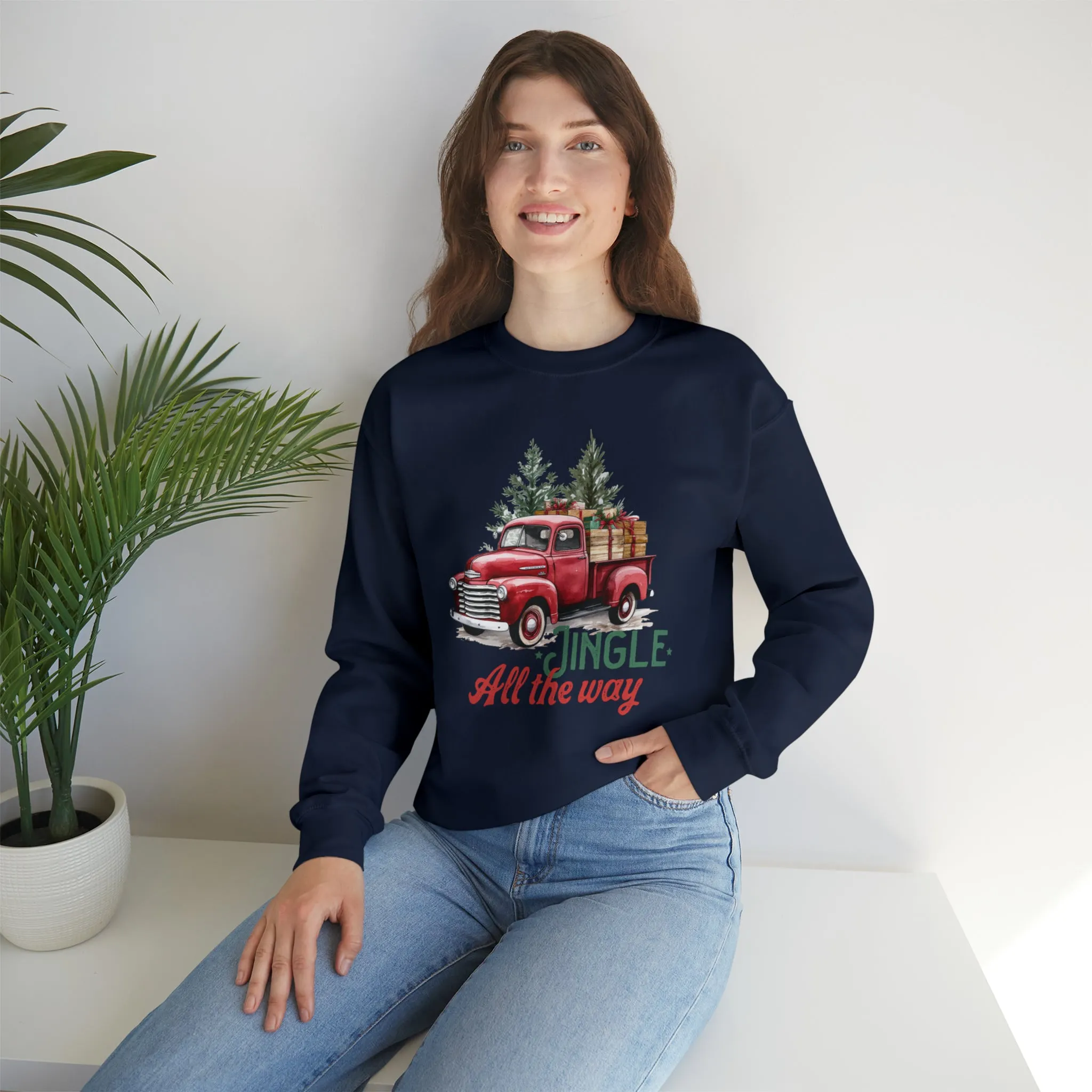 Jingle All The Way | Christmas Crewneck Sweatshirt