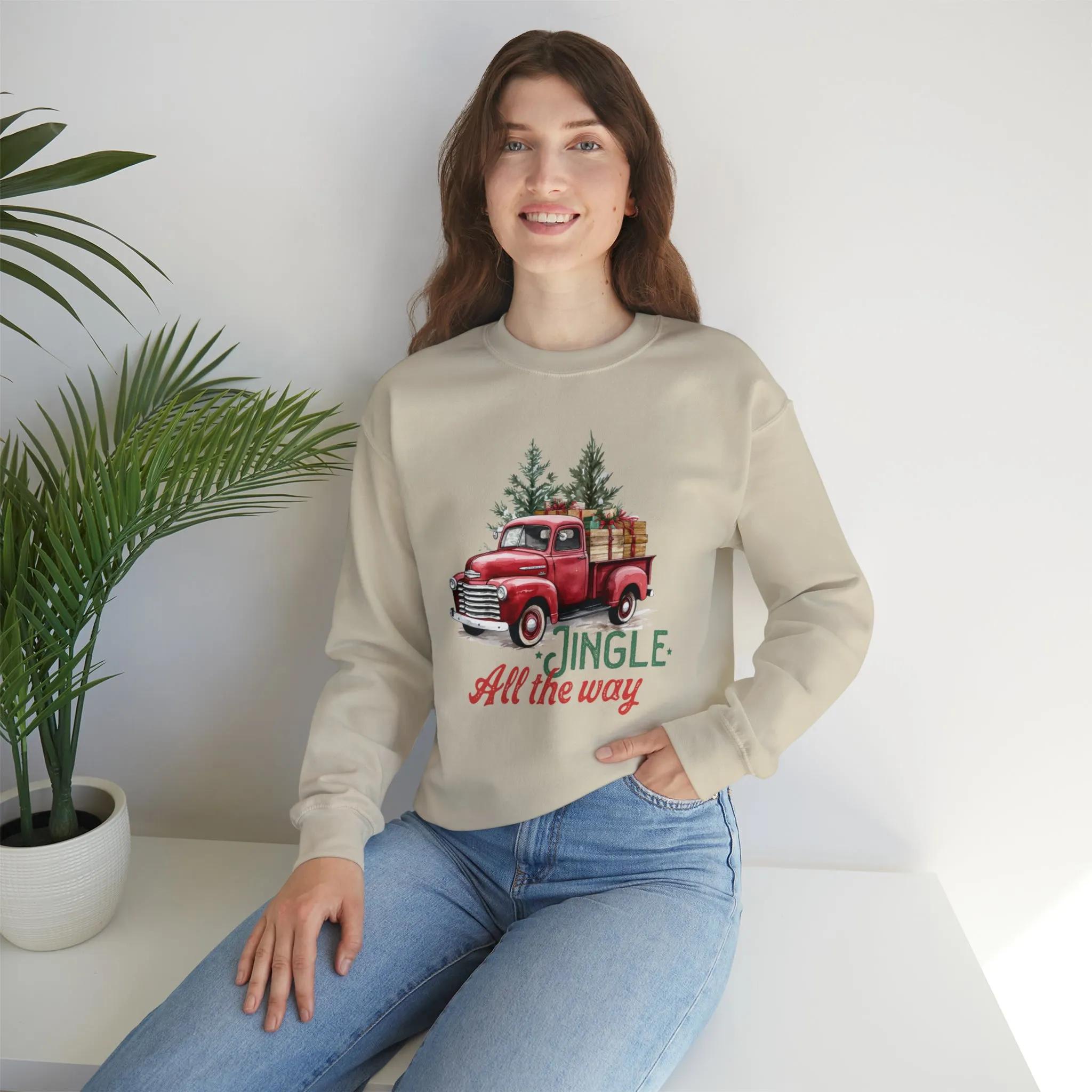 Jingle All The Way | Christmas Crewneck Sweatshirt