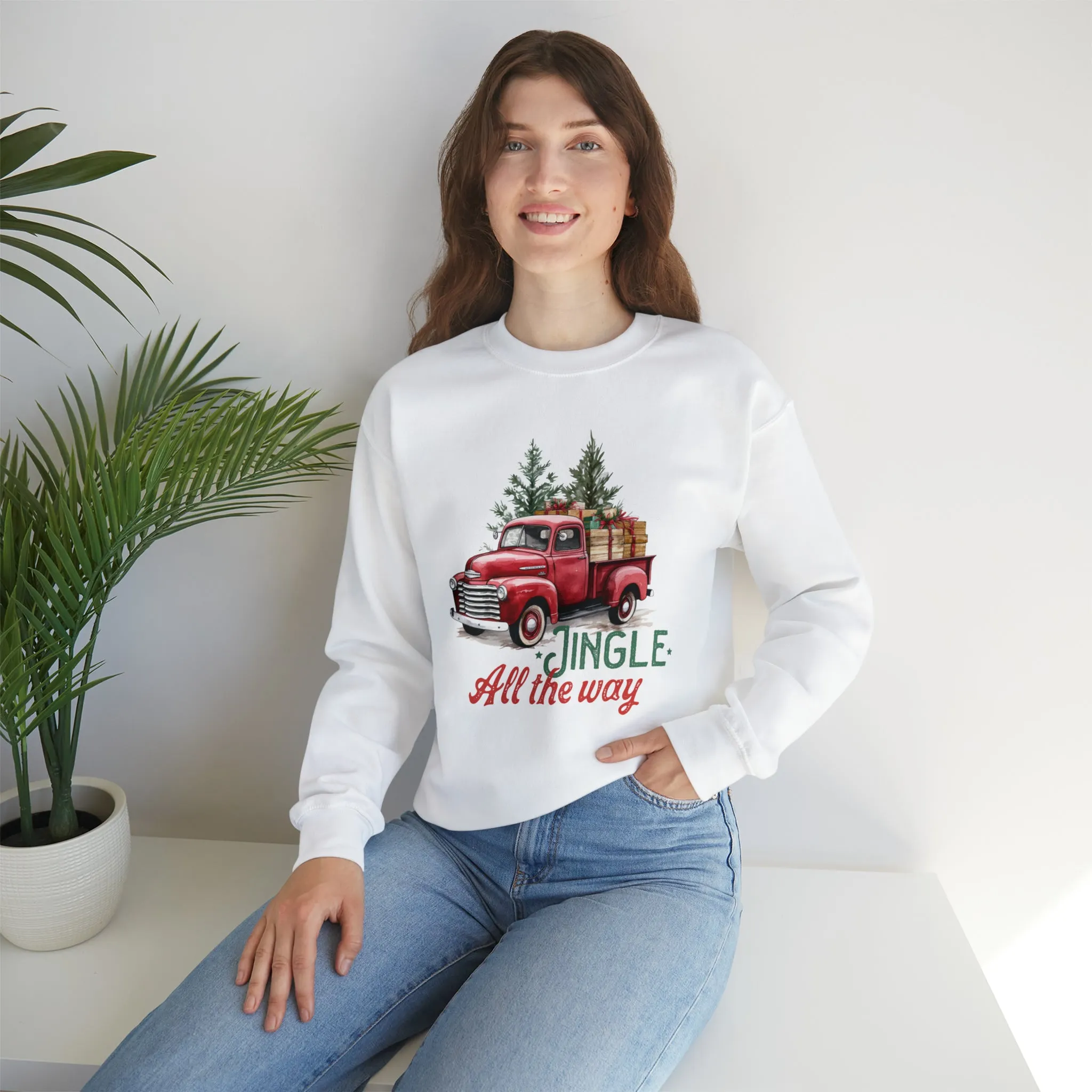 Jingle All The Way | Christmas Crewneck Sweatshirt