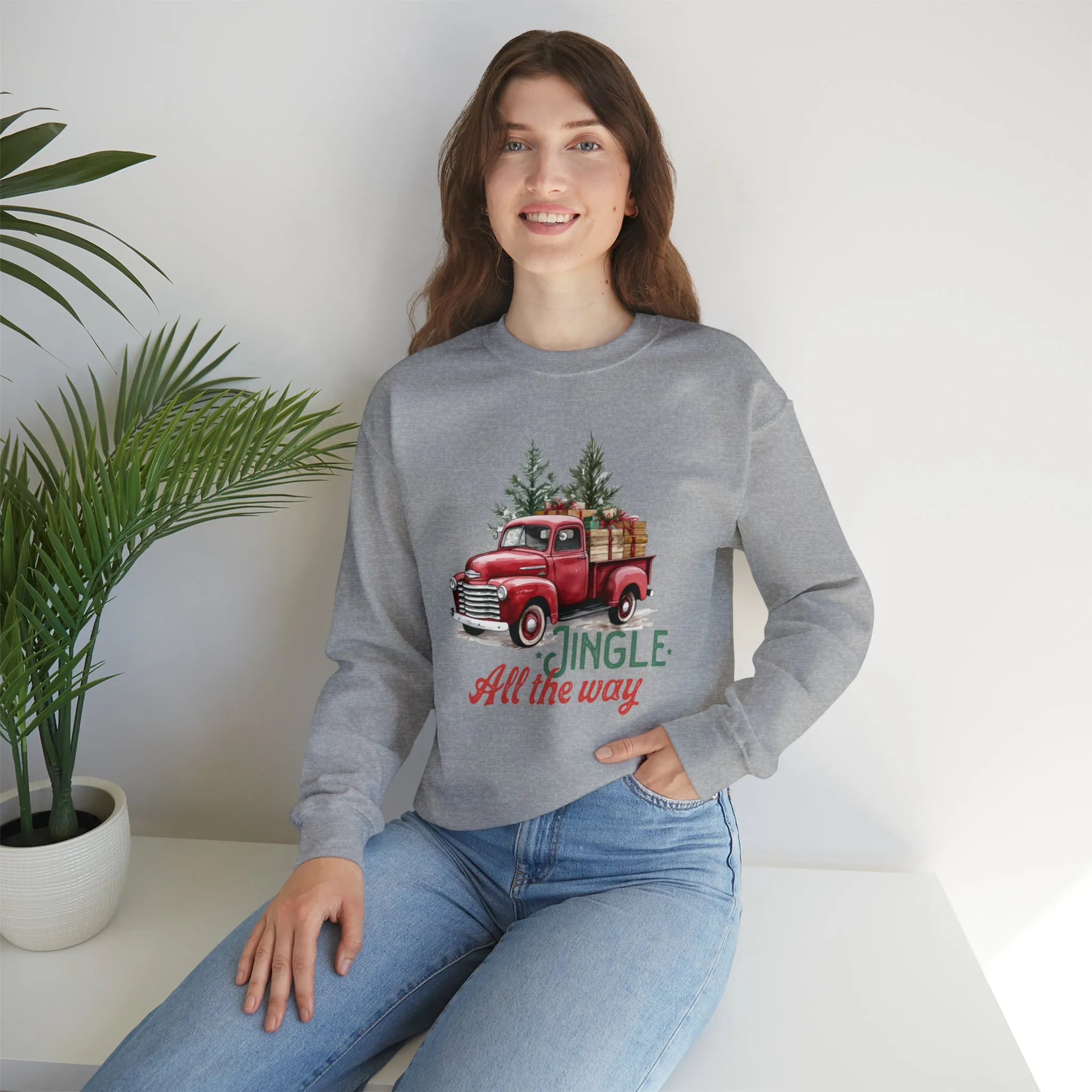Jingle All The Way | Christmas Crewneck Sweatshirt
