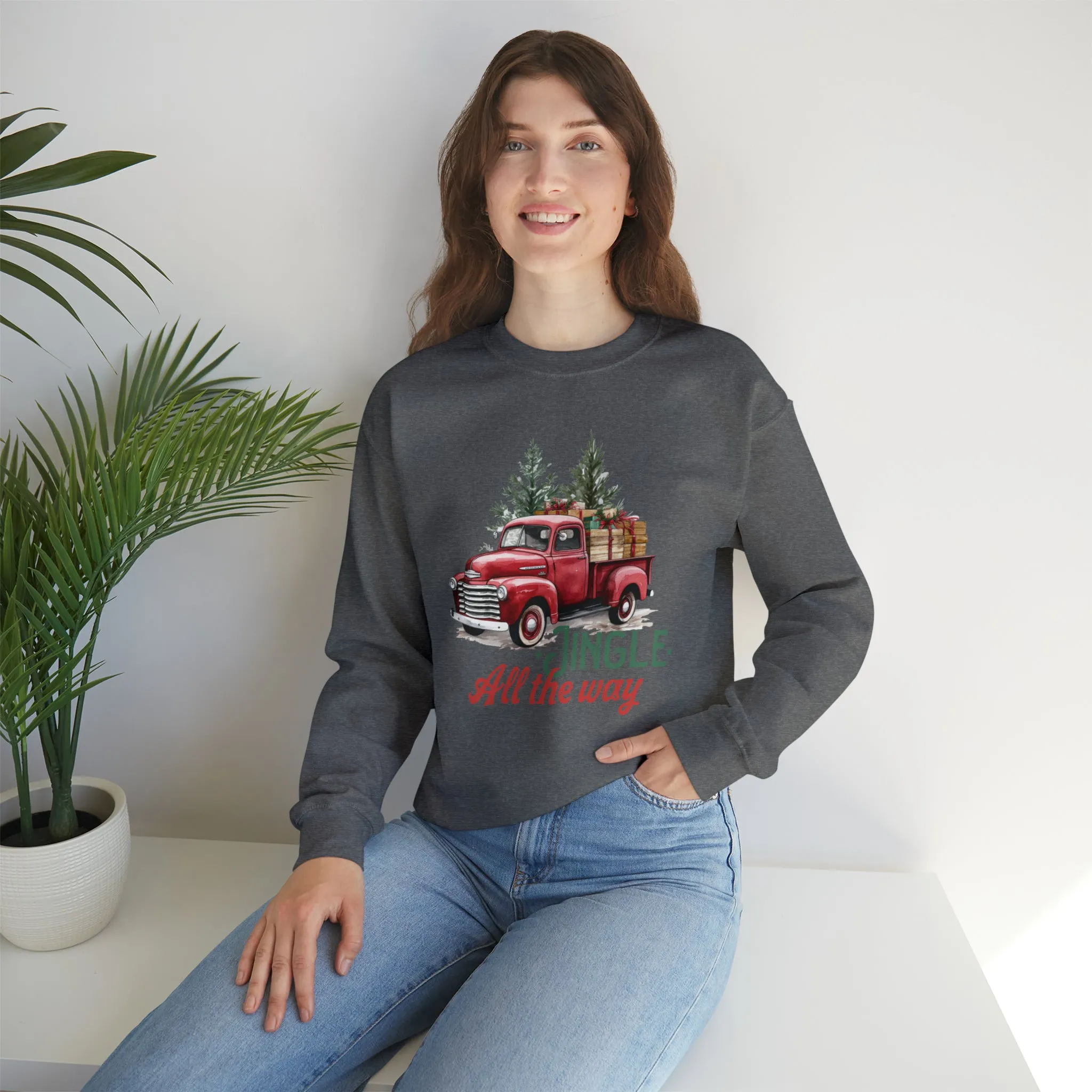 Jingle All The Way | Christmas Crewneck Sweatshirt