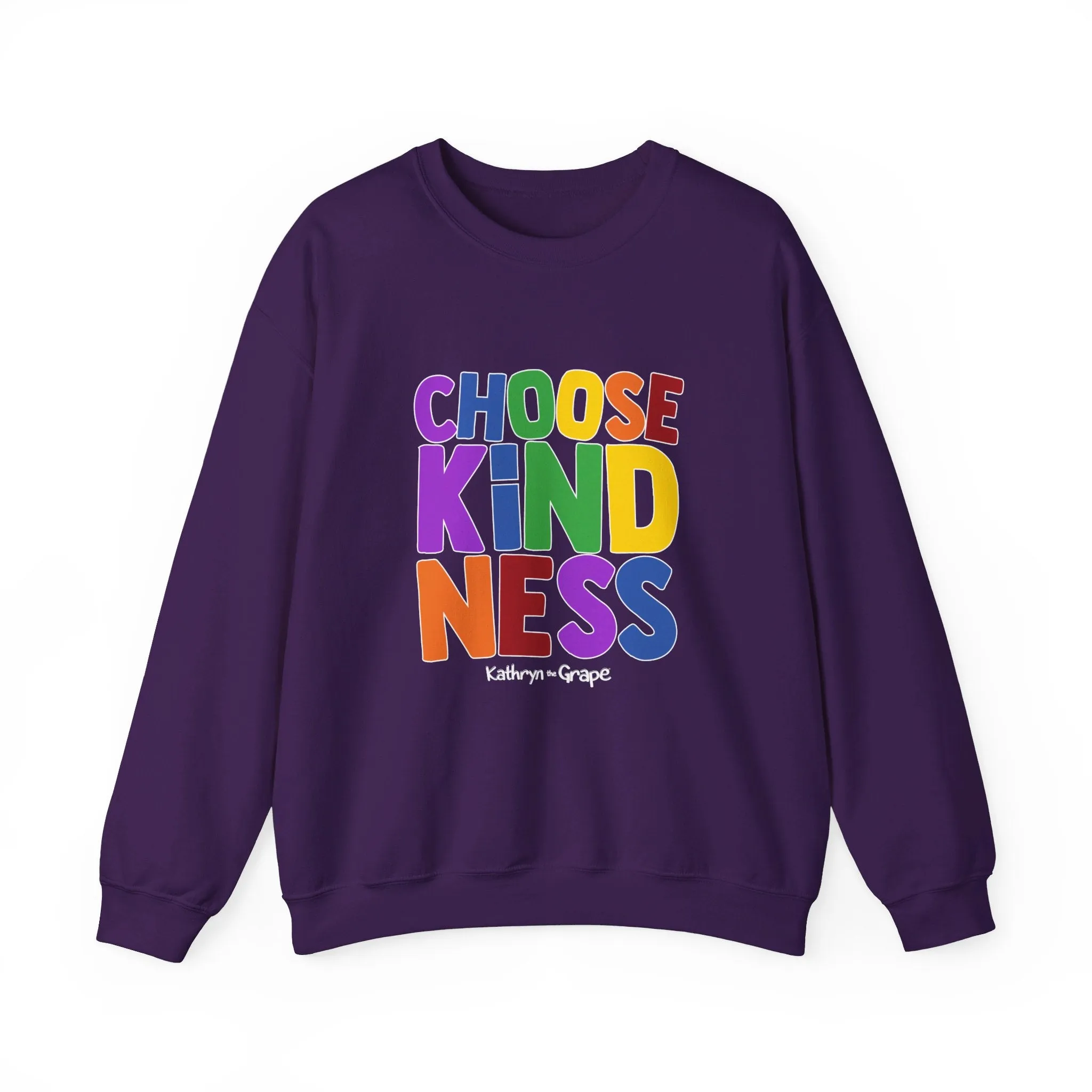 Kathryn the Grape Choose Kindness Teen/Adult Heavy Blend™ Crewneck Sweatshirt