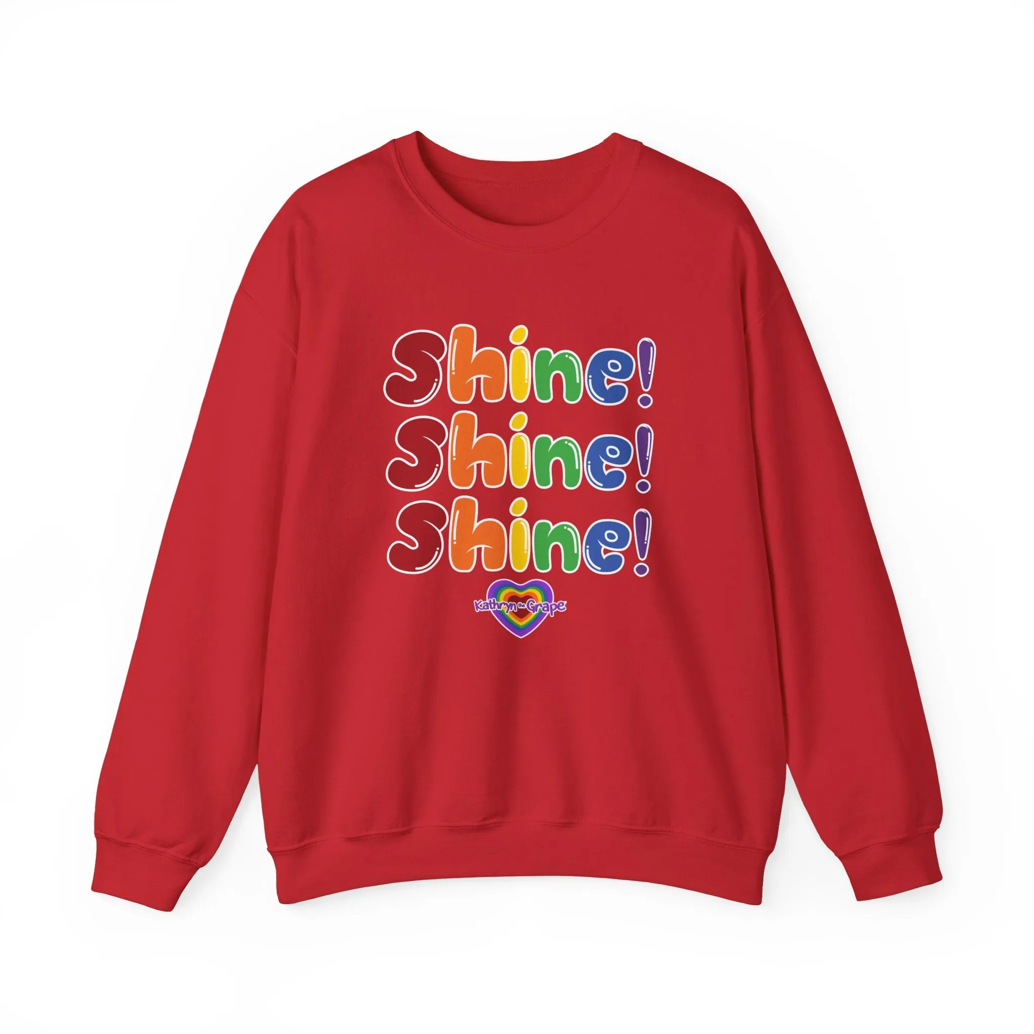 Kathryn the Grape Shine Shine Shine Teen/Adult Heavy Blend™ Crewneck Sweatshirt