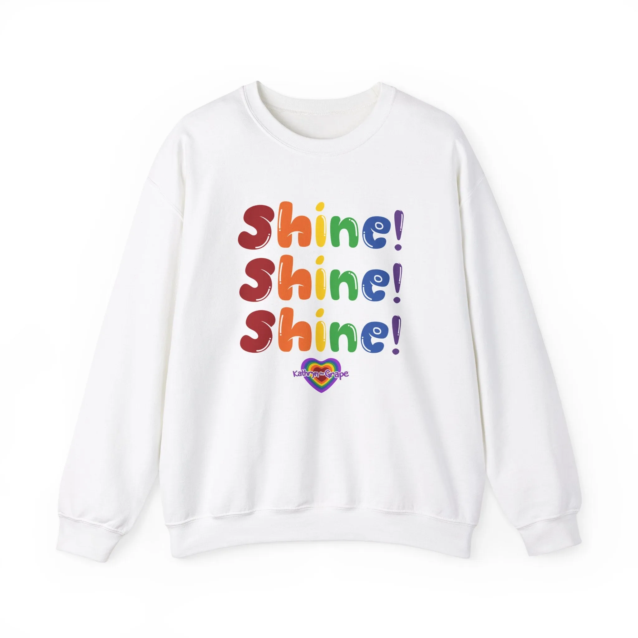Kathryn the Grape Shine Shine Shine Teen/Adult Heavy Blend™ Crewneck Sweatshirt