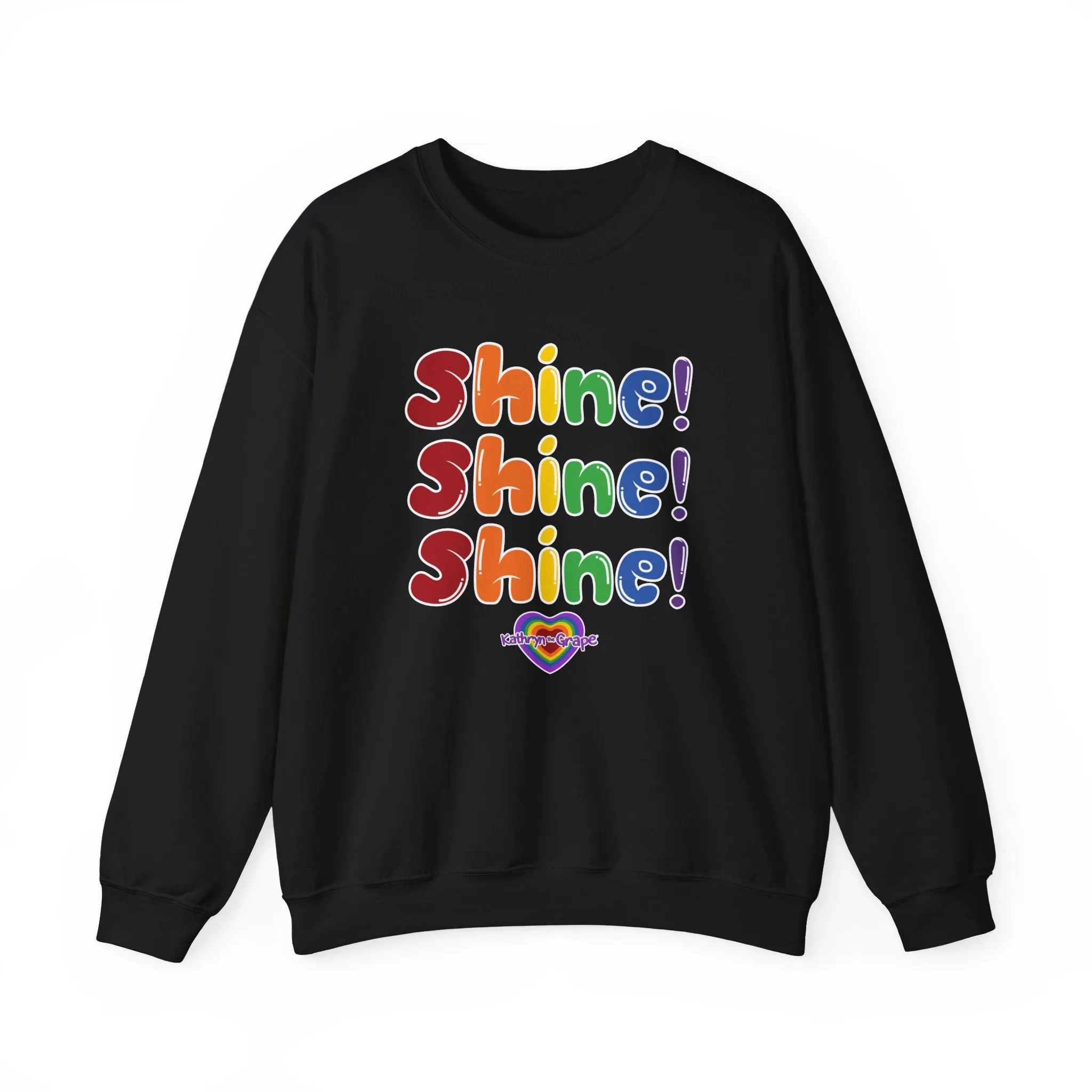 Kathryn the Grape Shine Shine Shine Teen/Adult Heavy Blend™ Crewneck Sweatshirt
