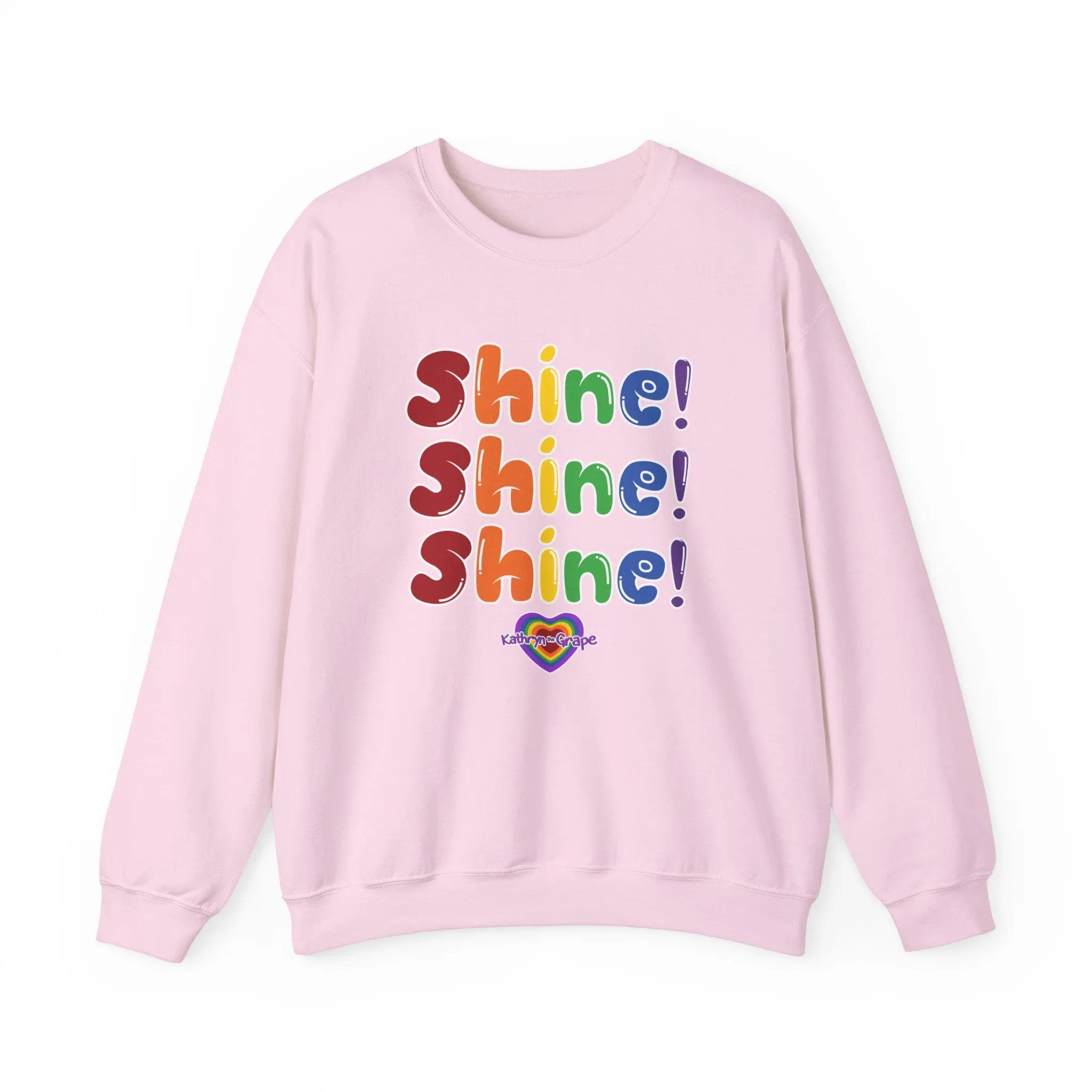 Kathryn the Grape Shine Shine Shine Teen/Adult Heavy Blend™ Crewneck Sweatshirt