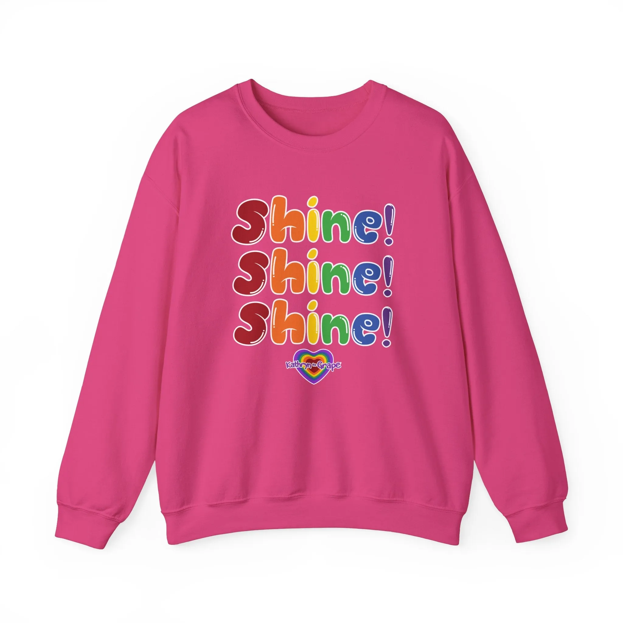Kathryn the Grape Shine Shine Shine Teen/Adult Heavy Blend™ Crewneck Sweatshirt