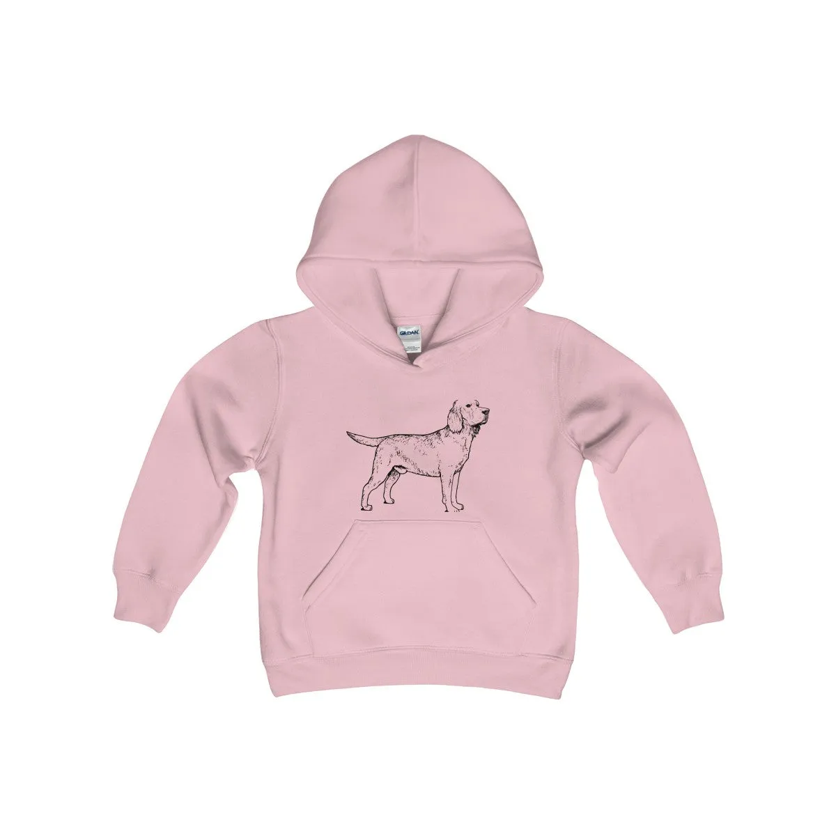 Labrador Retriever Boys Hoodies, Kids Heavy Blend Hooded Sweatshirt