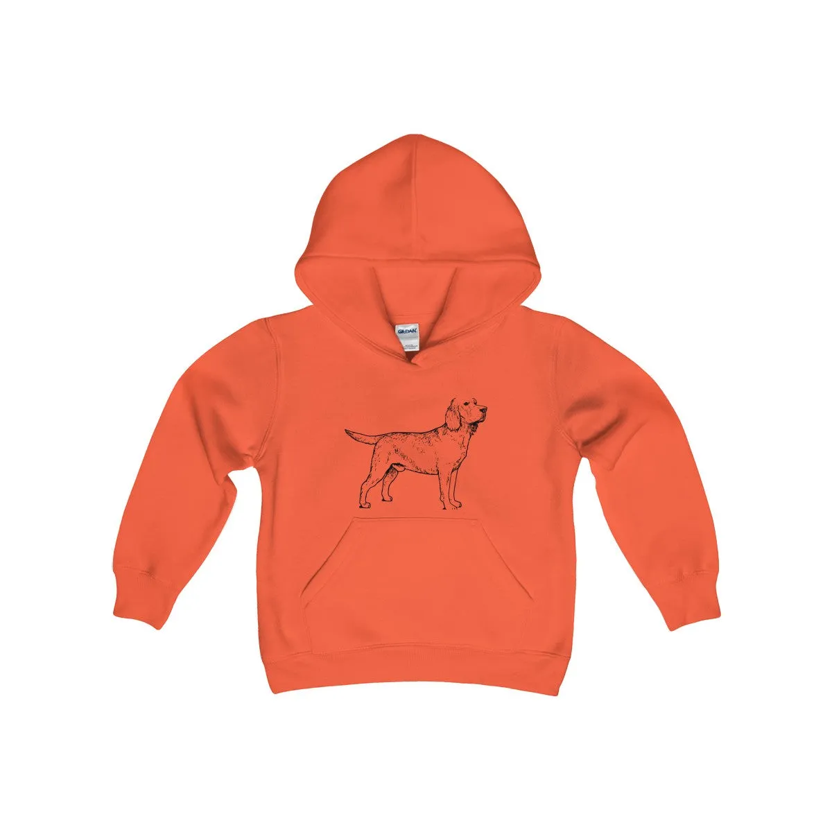 Labrador Retriever Boys Hoodies, Kids Heavy Blend Hooded Sweatshirt