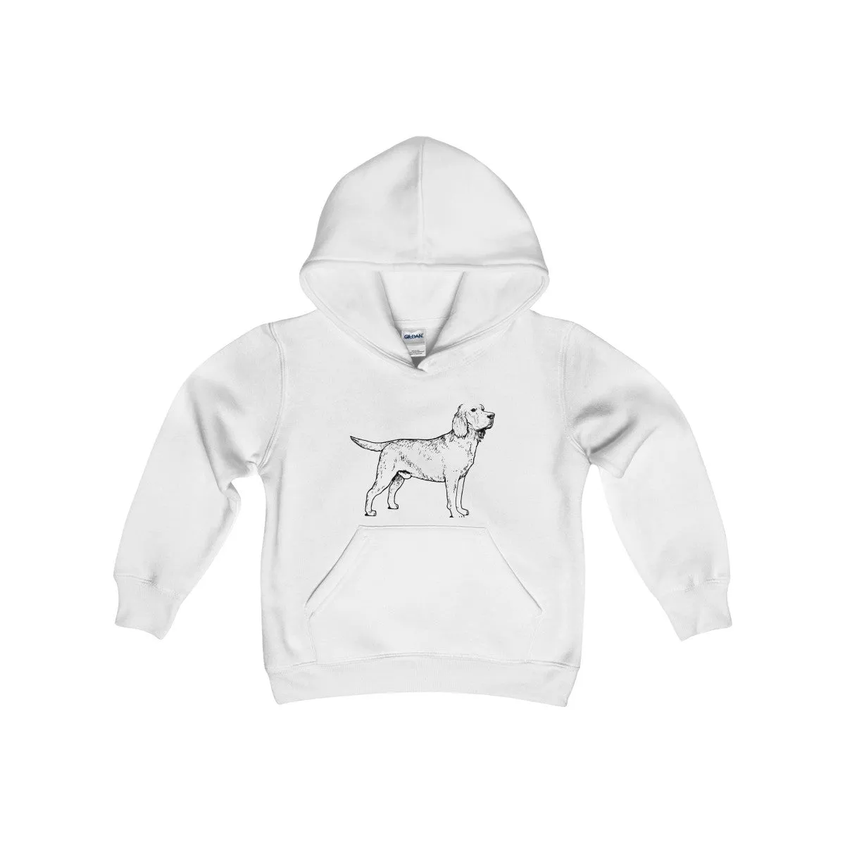 Labrador Retriever Boys Hoodies, Kids Heavy Blend Hooded Sweatshirt