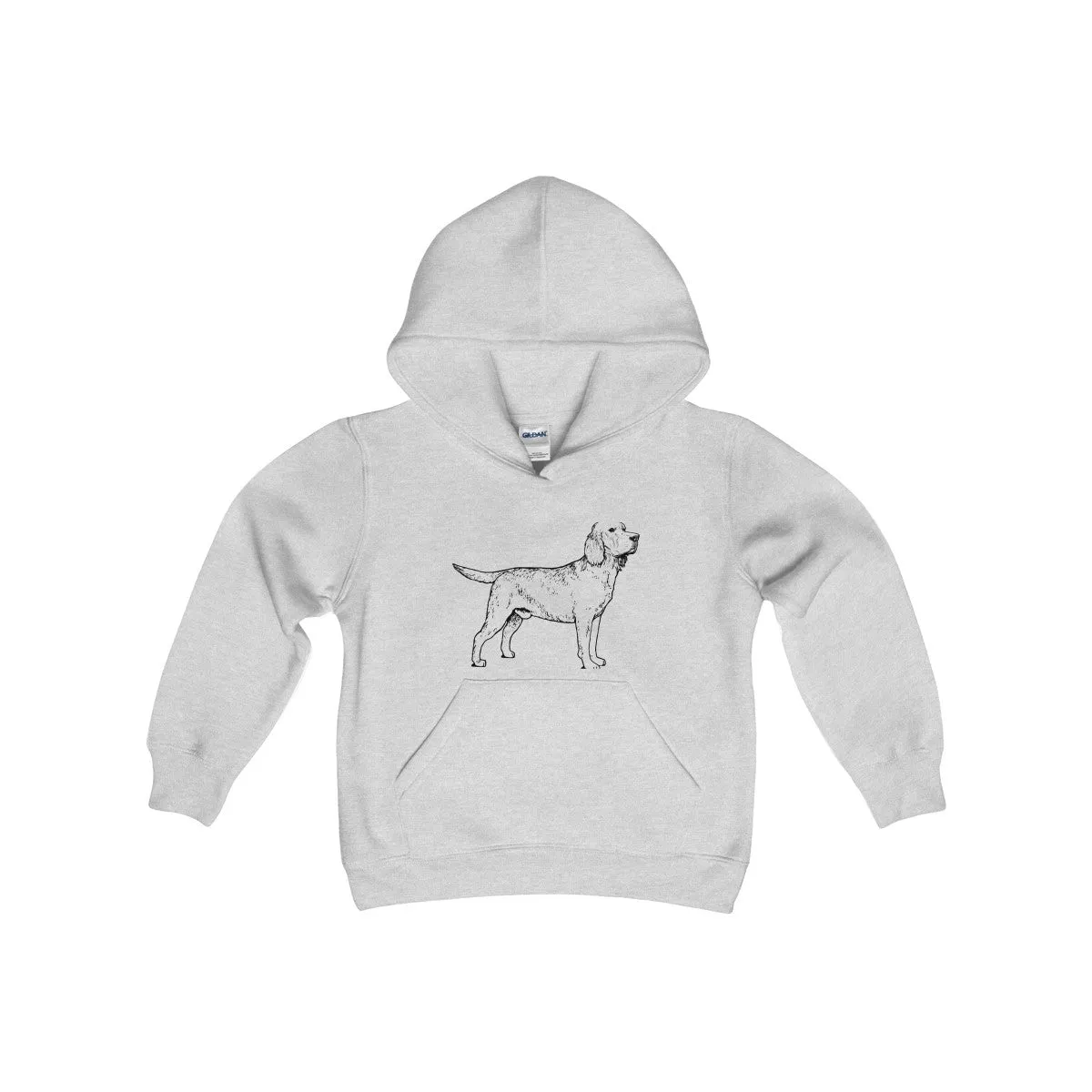 Labrador Retriever Boys Hoodies, Kids Heavy Blend Hooded Sweatshirt
