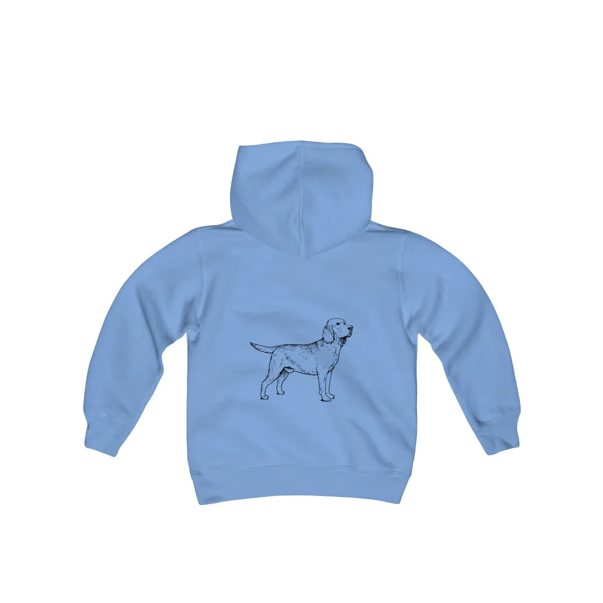 Labrador Retriever Boys Hoodies, Kids Heavy Blend Hooded Sweatshirt