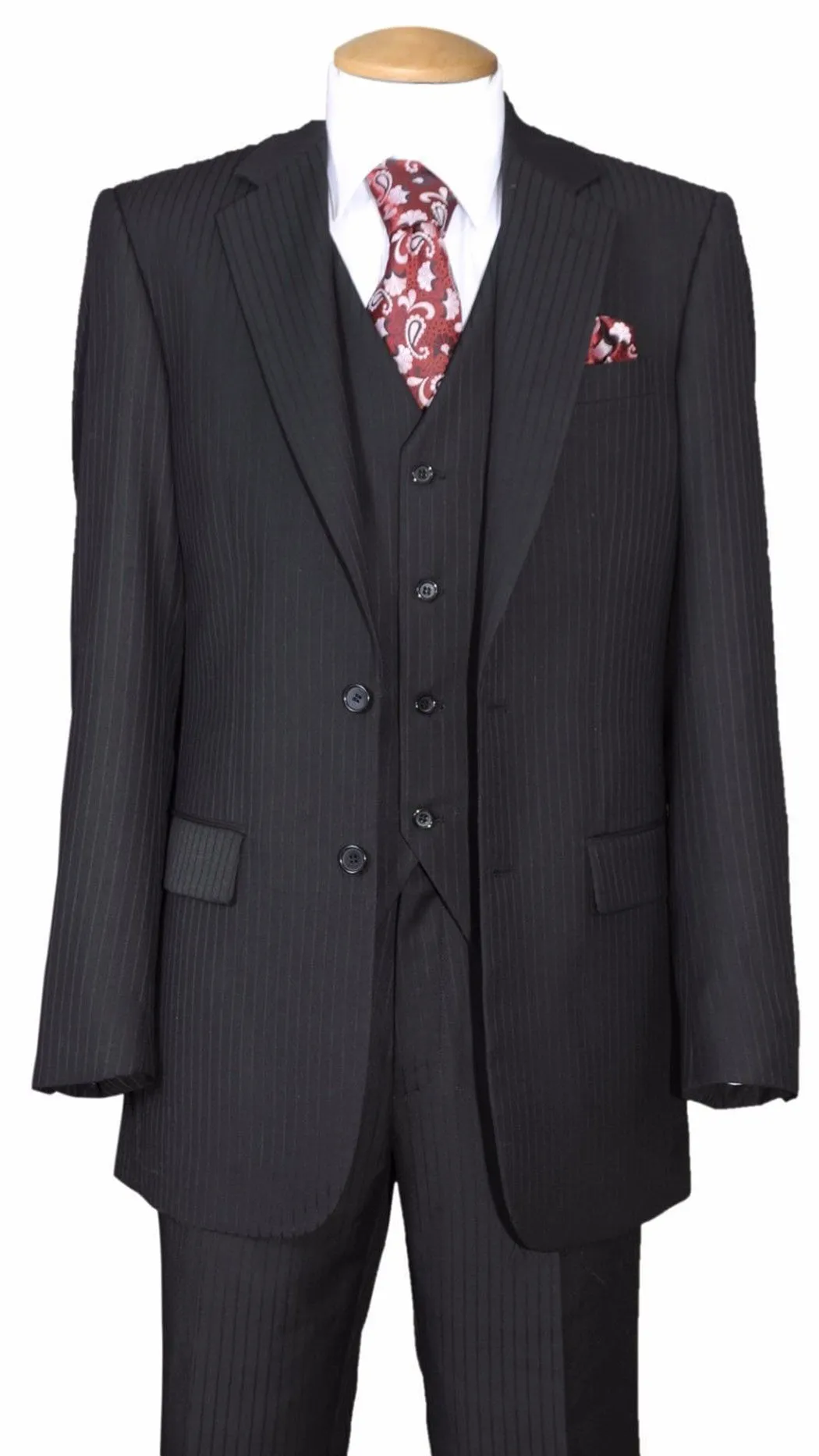 Milano Moda 5702v3-BLK Mens Suit