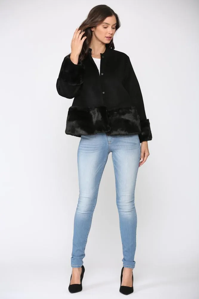 Pre-Order Julissa Fur Trimmed Jacket