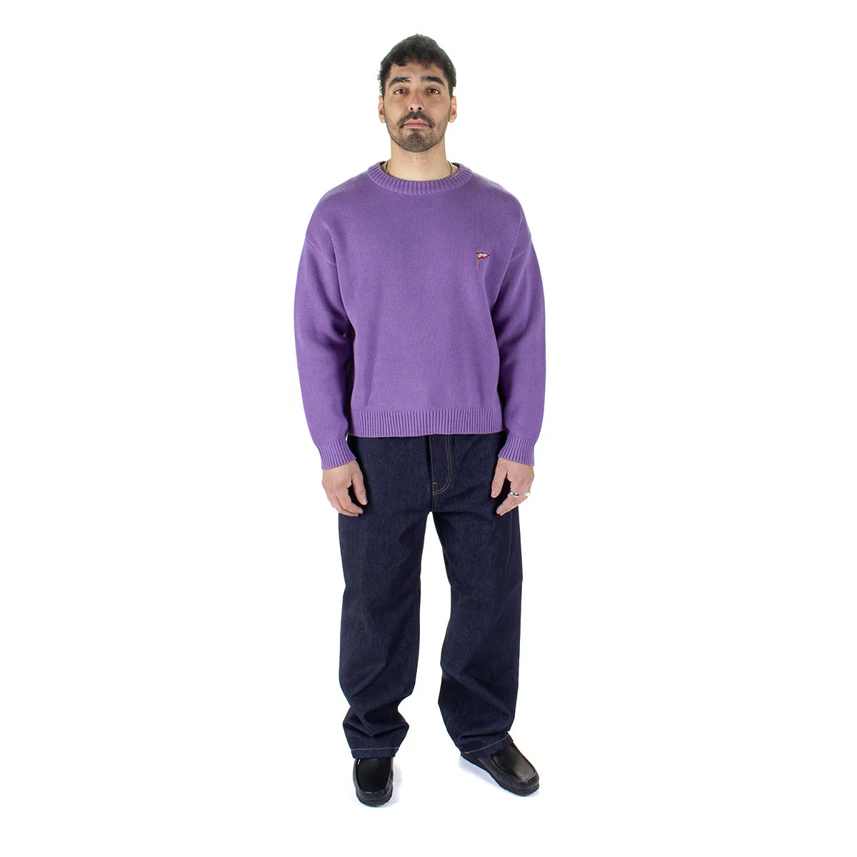 Rains Cable Knit Crewneck Sweater