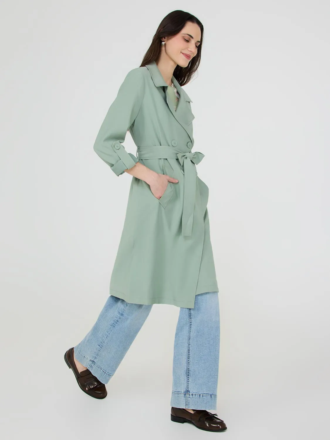 Twill Trench Coat
