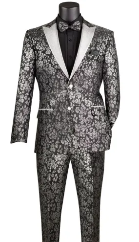 Vinci TSJQ-1-BLK Mens Tuxedo